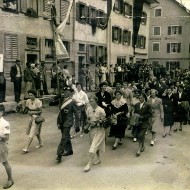 Gesangsfest Sempach 1955 - Auszeichnung Goldkranz