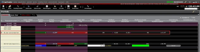 freaky finance, Optionshandel, Trader Work Station, TWS, Portfolio