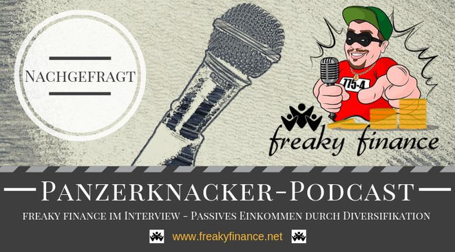 freaky finance, Panzerknacker, Podcast, Passives Einkommen generieren durch Diversifikation, Interview, Mikrofon