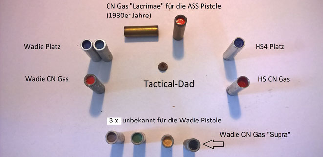 Die Munition im Kaliber "8mm Lacrimae" wird nicht mehr hergestellt und ist WBK pflichtig. Es gibt davon noch viel mehr andere Kartuschen mit Parfum und Insektenvernichtungsmittel. 