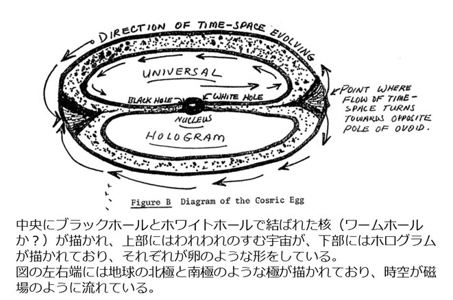 宇宙卵（コズミック・エッグ）の解説図（マクドネル・リポートより）