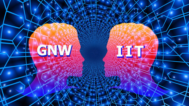 「GNW」と「統合情報理論」イメージ