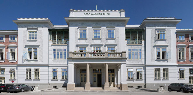 Otto-Wagner-Hospital. Photo Thomas Ledl, Creative Commons Attribution-Share Alike 3.0 Austria license