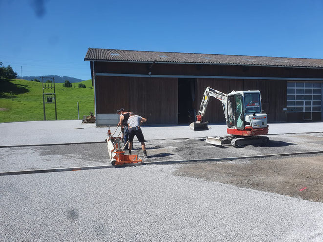 Vorbereitung für Verbundsteine