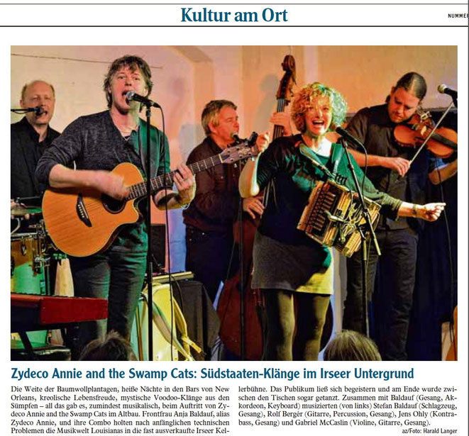 Kleinkunstverein Altbau e.V. - Zydeco Annie + Swamp Cats
