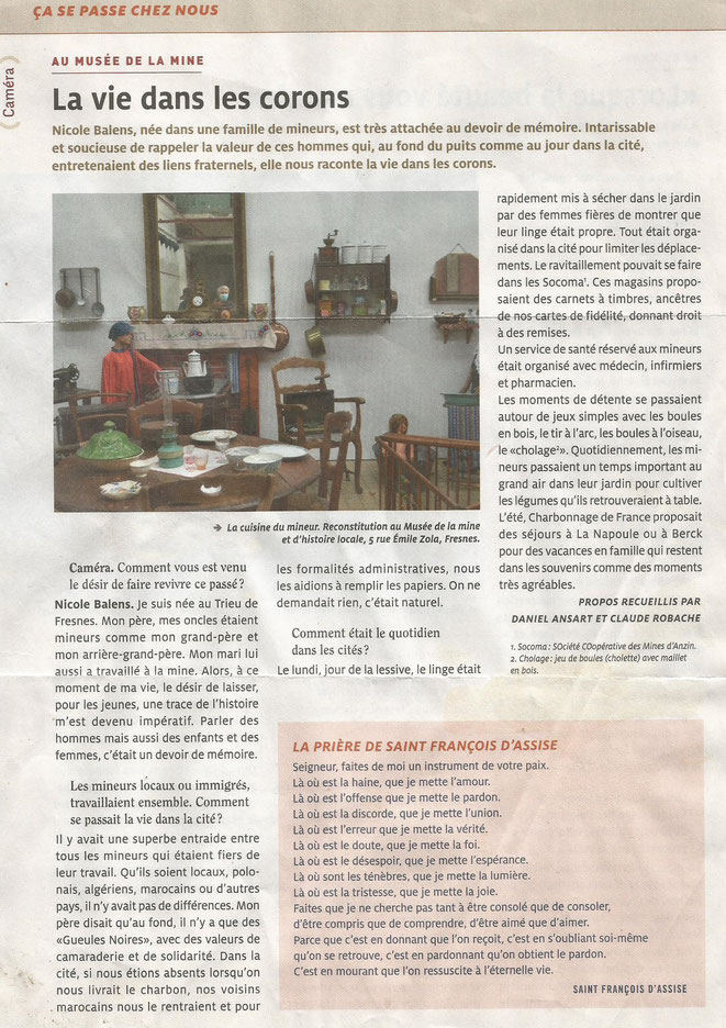 Journal "Caméra" (édition Pays de Condé) septembre 2021