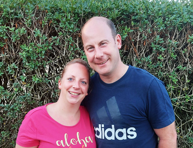 Nadine und Andreas Staudt aus Dickenschied im Rhein-Hunsrück-Kreis. Foto Stiftung kreuznacher diakonie
