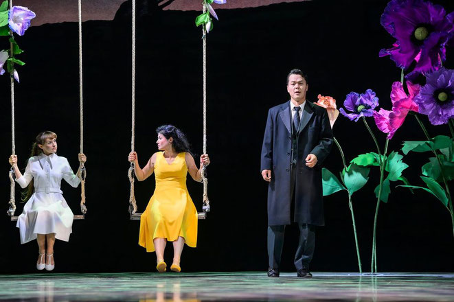 La Traviata, Serenad Uyar, Kenneth Mattice, Hyejun Melania Kwon, Theaterhagen, Foto:Bettina Stöß
