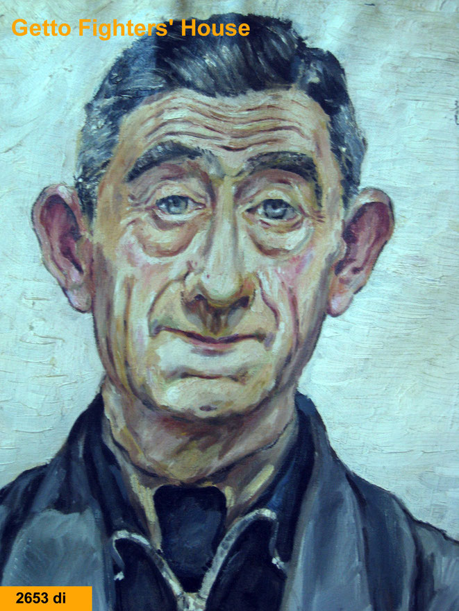 Jan Budding WO 2 gekleurd portret '39 van later door Duitsers vermoorde Julius Frank. 