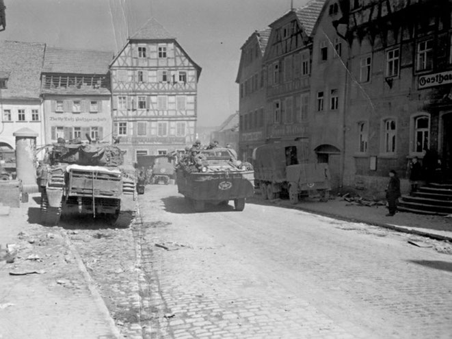 Maßbach 1945 Einmarsch der US-Truppen