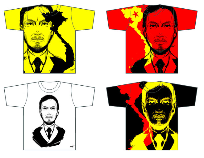 T shirt illust Ho Chi Minh Hồ Chí Minh 胡志明 ホーチミン by Khanh Ong