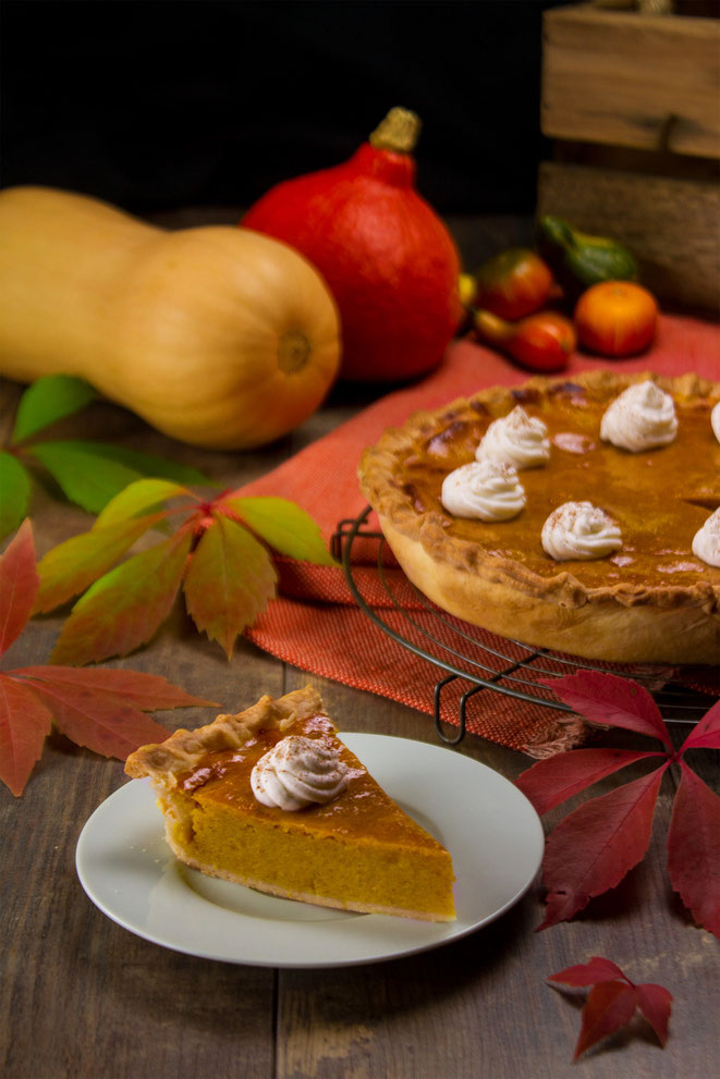 Pumpkin Pie Rezept Original USA Thanksgiving Kürbiskuchen Originalrezept Halloween