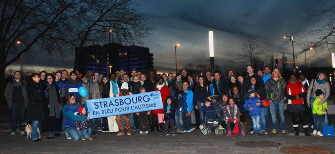 Strasbourg en Bleu pour l'Autisme - 2015