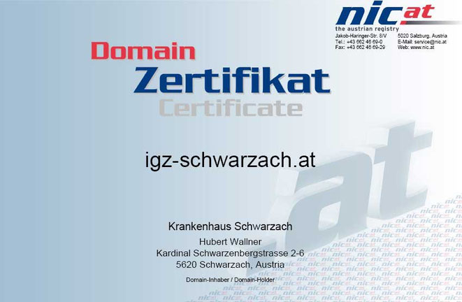 IGZ Zertifikat