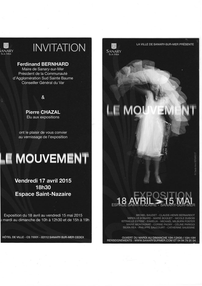 SELECTIONNÉE À SANARY , exposition tout en MOUVEMENT