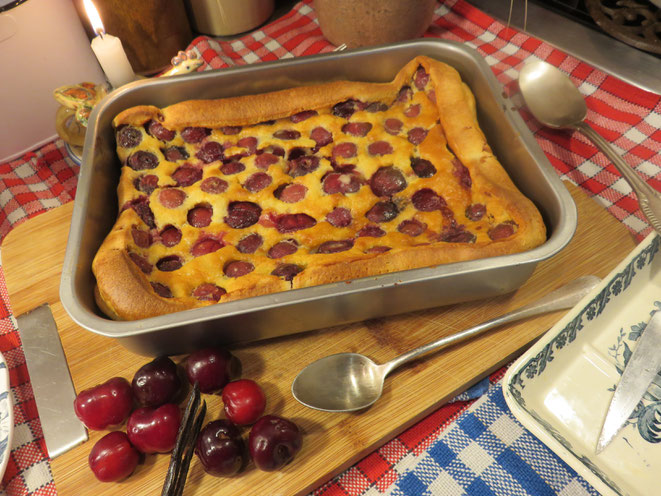 Clafoutis aux Cerises à l'ancienne Mère Mitraille sur Canal Gourmandises