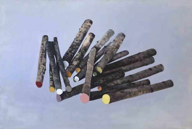 Kotscha Reist "System Mykado" 150x220cm Oel auf Leinwand, 2018