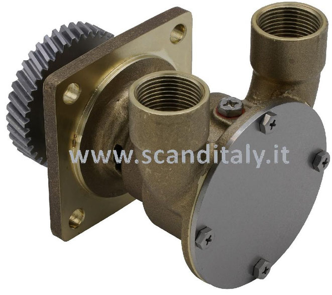 Pompa acqua mare JPR-CT0150 per motori Caterpillar C1.5 e C2.2 – ricambio JMP codici CAT 4255421