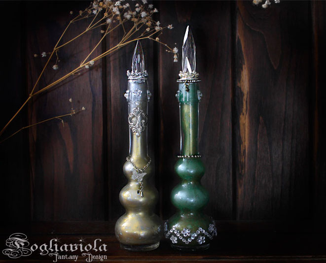 magic bottle from fogliaviola fantasy design