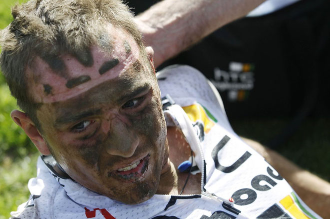 Gezeichnet von seinem ersten Paris-Roubaix-Rennen: der 22-jährige John Degenkolb.