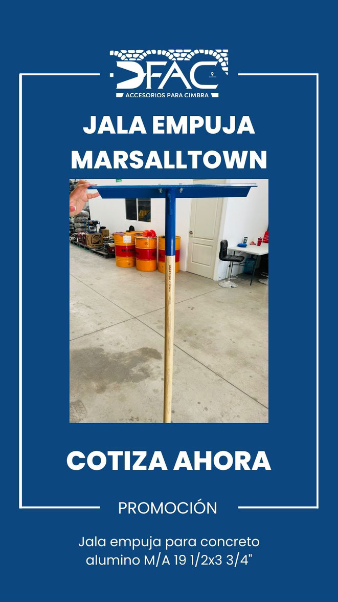 Jala empuja para concreto