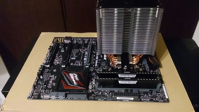 クーラー、メモリ装着