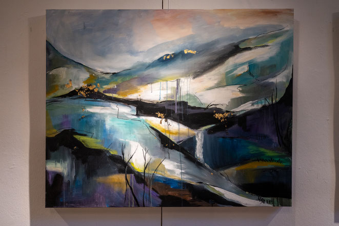 80 x 100   mixed Media auf Leinwand