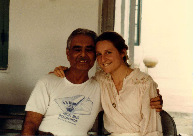 Susan with Eruch Jessawala at Meherazad, India