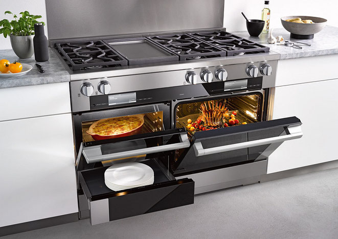 Cooking the American Way: Miele ist gespannt, wie die neuen Range Cooker beim europäischen Publikum ankommen werden Foto: Miele