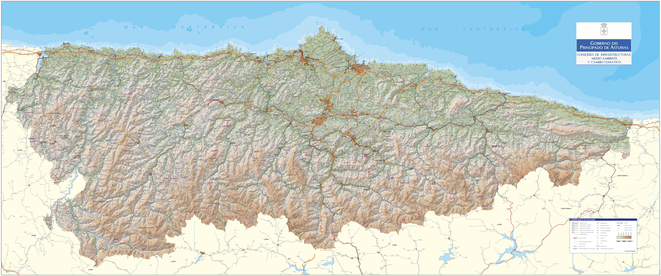 Mapa oficial de Carreteras de Asturias