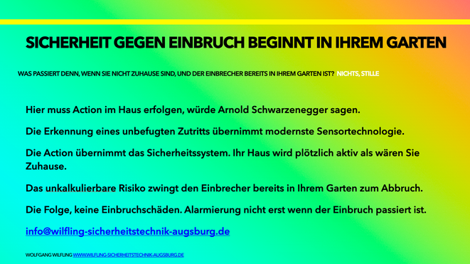 Keine Einbruchschäden mit einem professionellen Sicherheitssystem und der passenden Projektierung.
