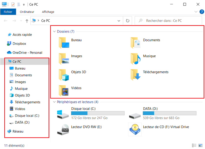 image Dossiers Windows