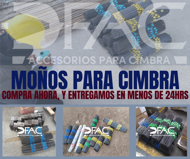 entrega inmediata de moños para cimbra