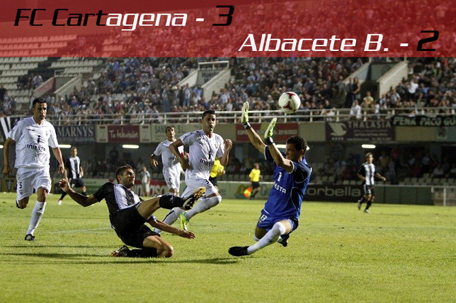 Cartagena-Albacete. Gol de Florian (2-1). Foto: JL Zapata. Nosoloefesé
