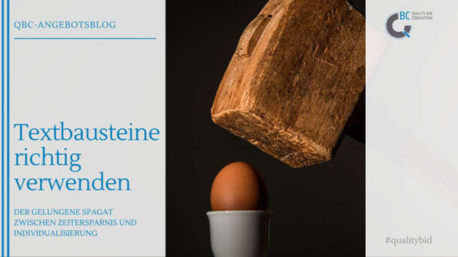 Textbausteine richtig verwenden