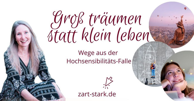 drei Personen, die groß träumen