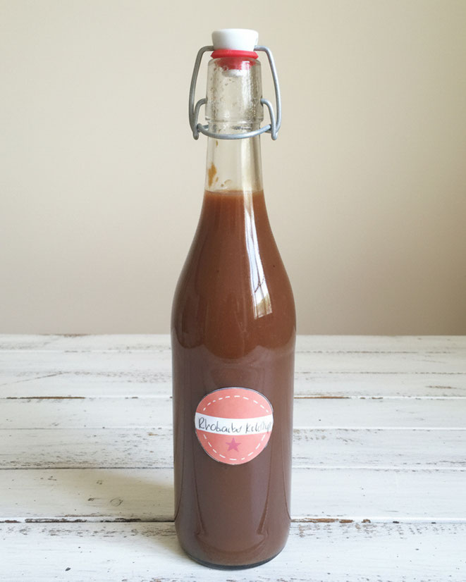 Rhabarber Ketchup Thermomix, Ketchup selbst machen, Ketchup vegan
