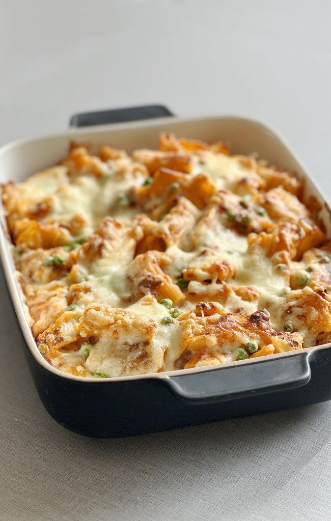Rigatoni al forno, super vorzubereiten, vegetarisch oder vegan machbar