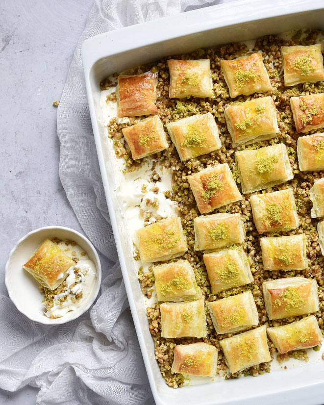 Baklava Creme Dessert Thermomix, griechisches Dessert neu interpretiert
