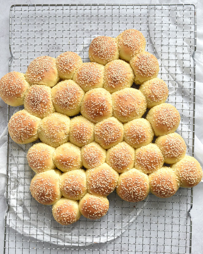 Mini Burger Brötchen als Abreißbrötchen für das Buffet, zum Grillen, für Dips etc, Thermomix