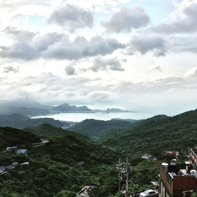 View from Jiufen Taiwan famous tourist spot model town of the movie "Spirited Away" Hayao Miyazaki　九份からの景色　台湾　映画「千と千尋の神隠し」の舞台　観光スポット