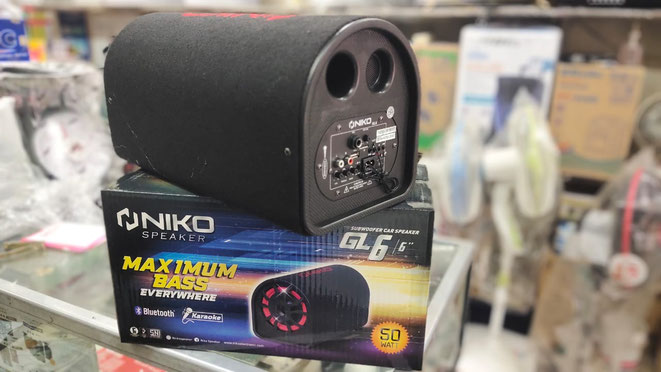 Speaker Tube Niko 6 inci / USB dan Memory / Radio / Audio input / Mic input / listrik AC 220V DC 12V