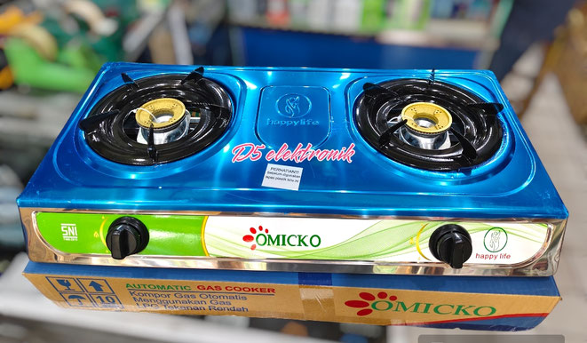 Kompor 2 Tungku MLS / teflon / SNI