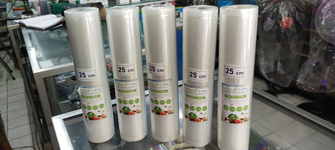 Plastik embos untuk vacum makanan 25Cm