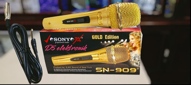 Mic Sony emas besi