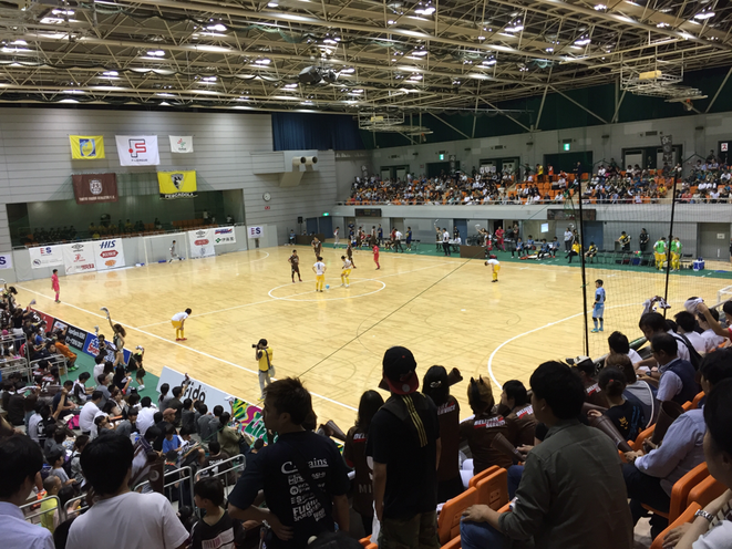 Futsal F-League match Fuchu Athletic F.C. vs Pescadola Machida Tokyo Tama Derby match Fuchu municipal gymnasium sport attraction entertainment tourism event TAMA Tourism Promotion - Visit Tama