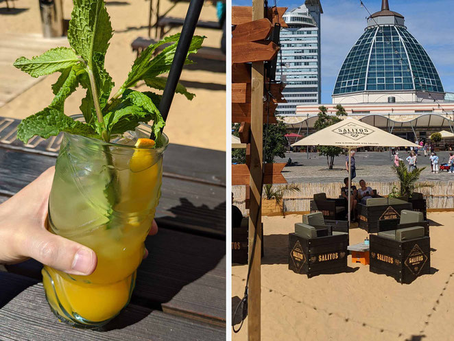 VINELIS, die Strandbar & Lounge zw. Mediterraneo (Moin Outlet) und Schifffahrtsmuseum, Foto: Andre Kleinhanns