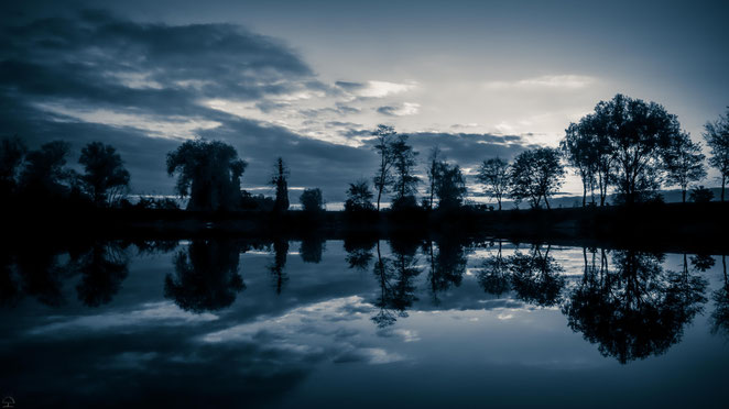 Reflection in blue