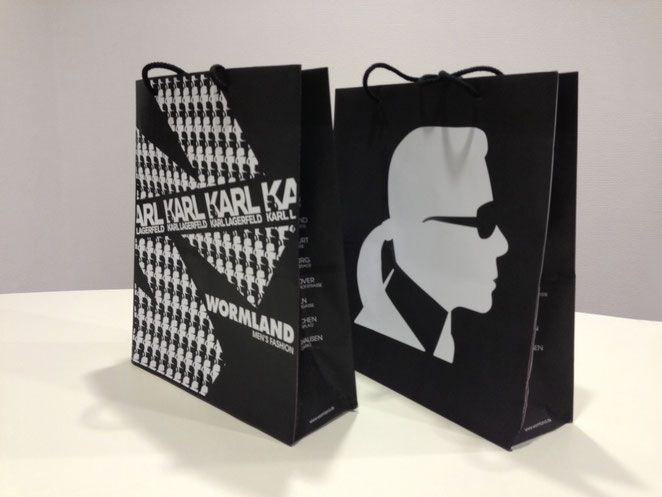 Wormland x Karl Lagerfeld Shopping-Bags - Design: Michael Meise