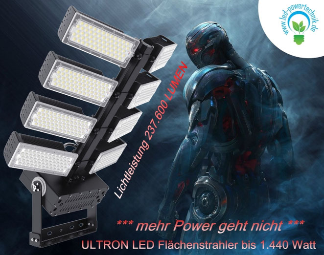 1500 Watt LED-Sportplatzstrahler mit 225.000 Lumen